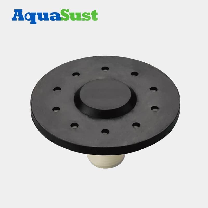 Difusor de disco de burbuja gruesa AquaSust, modelo AS-DD80, 77 mm (3″), membrana EPDM.